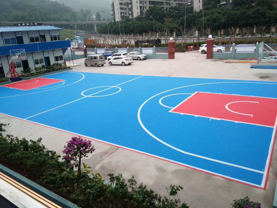 中铁建设集团项目拼装运动地板工程案例