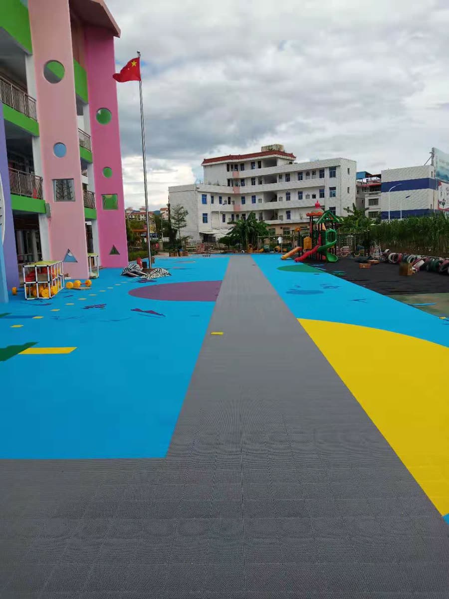 厦门运动场地项目拼装运动地板工程案例