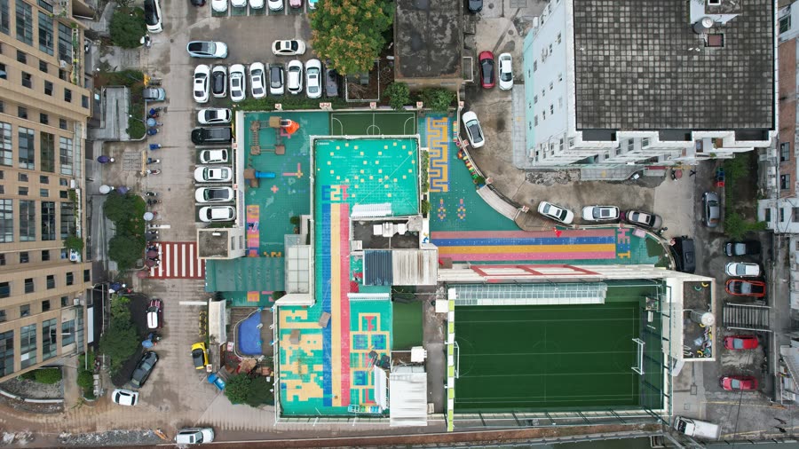 瑞安市运动场地整体建设拼装运动地板工程案例