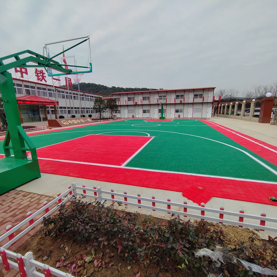 中铁一局项目拼装运动地板工程案例