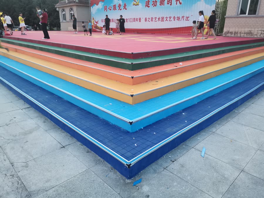 绥滨农场项目拼装运动地板工程案例
