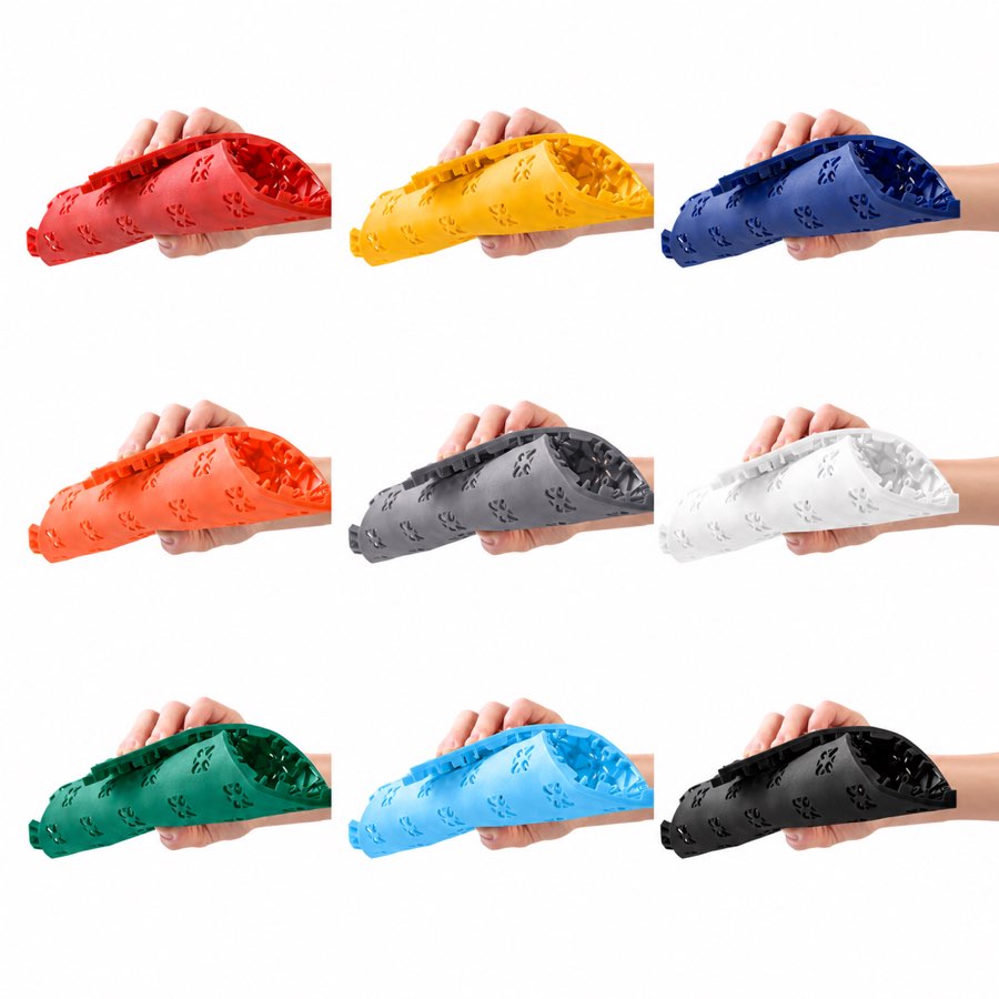 AnchorCare SVS1 拼装地板 9 种标准配色实拍 · AnchorCare SVS1 interlocking modular flooring in 9 standard colors